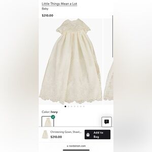 Little Things Mean a Lot Lace Christening Gown